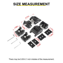 For Jeep Wrangler JK JL JT Exterior Engine Hood Buckle Anti-Theft Cover Trim (2 pcs) RT-TCZ