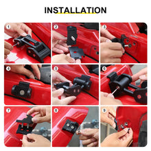 For Jeep Wrangler JK JL JT Exterior Engine Hood Latch Catch Buckle Lock (2 pcs) RT-TCZ
