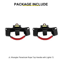 For Jeep Wrangler JK JL JT Interior Car Roll Bar Grab Handles Pull Grip w/Light Accessories (2 pcs) RT-TCZ