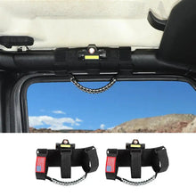 For Jeep Wrangler JK JL JT Roll Bar Paracord Grab Handles with LED Light US Flag- 2Pack RT-TCZ
