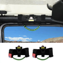 For Jeep Wrangler JK JL JT Roll Bar Paracord Grab Handles with LED Light US Flag- 2Pack RT-TCZ