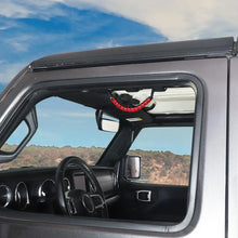 For Jeep Wrangler JK JL JT Roll Bar Paracord Grab Handles with LED Light US Flag- 4Pack RT-TCZ