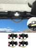 For Jeep Wrangler JK JL JT Roll Bar Paracord Grab Handles with LED Light US Flag- 4Pack RT-TCZ