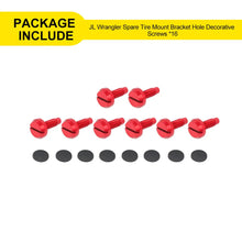 For Jeep Wrangler JK JL Rear Tailgate Spare Tire Bumper Screws Bolts Kit (8 pcs) RT-TCZ