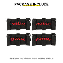 For Jeep Wrangler JK JL TJ JT Car Top Roll Bar Grip Grab Pull Handle Accessories 4 (pcs) RT-TCZ