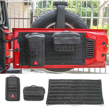 For Jeep Wrangler JK JL Tailgate Tool Kit Storage Bag Organizer Racks Canvas 3PCS RT-TCZ