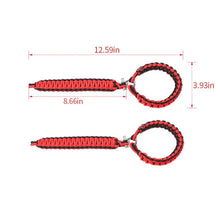 For Jeep Wrangler JK JL & Gladiator JT Front Door Top Roll Bar Paracord Grab Handles Grip Handle RT-TCZ