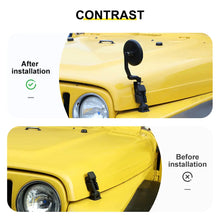 For Jeep Wrangler JK TJ Engine Hood Latches Mount Sand Board Rearview Mirror RT-TCZ