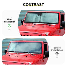 For Jeep Wrangler JK TJ Front Windshield Sunshade Sun Shade Heat Shield Sun Visor Mat RT-TCZ