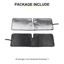 For Jeep Wrangler JK TJ Front Windshield Sunshade Sun Shade Heat Shield Sun Visor Mat RT-TCZ