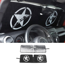 For Jeep Wrangler JK TJ Front Windshield Sunshade Sun Shade Heat Shield Sun Visor Mat RT-TCZ