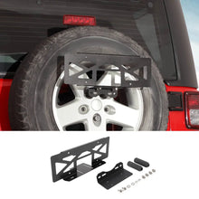 For Jeep Wrangler JK TJ Rear Tailgate Spare Tire License Plate Holder Accessories RT-TCZ