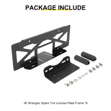For Jeep Wrangler JK TJ Rear Tailgate Spare Tire License Plate Holder Accessories RT-TCZ