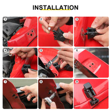 For Jeep Wrangler JK TJ Spring Engine Hood Latch Catch Bracket Buckle Accessories (2 pcs) RT-TCZ