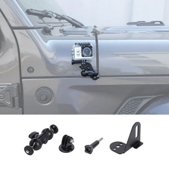 For Jeep Wrangler JK & Wrangler JL & Gladiator JT Engine Hood Corner Action Camera Bracket Stand RT-TCZ