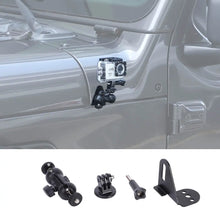For Jeep Wrangler JK & Wrangler JL & Gladiator JT Engine Hood Corner Action Camera Bracket Stand RT-TCZ