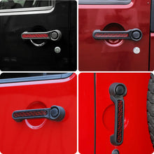 For Jeep Wrangler JKU 4Doors Exterior Door Grab Handle Insert Trim 5PCS RT-TCZ