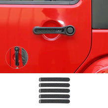 For Jeep Wrangler JKU 4Doors Exterior Door Grab Handle Insert Trim 5PCS RT-TCZ