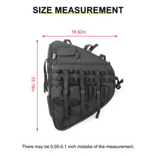 For Jeep Wrangler JKU JLU Interior Car Rear Trunk Multi-Pockets Roll Cage Bar Storage Bag (2 pcs) RT-TCZ
