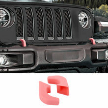 For Jeep Wrangler JK, JL & Gladiator JT Front Bumper Tow Hook Cover Trim Exterior Accent Narrow Style RT-TCZ