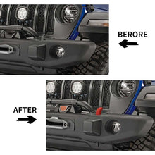 For Jeep Wrangler JK, JL & Gladiator JT Front Bumper Tow Hook Cover Trim – Exterior Accent RT-TCZ