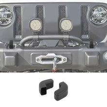 For Jeep Wrangler JK, JL & Gladiator JT Front Bumper Tow Hook Cover Trim – Exterior Accent RT-TCZ