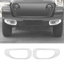 For Jeep Wrangler JL & Gladiator JT Fog Light Bezel Cover Trim – International/Export-Spec Compact Silver Fog Bezel Only RT-TCZ