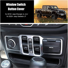 For Jeep Wrangler JL JLU Gladiator JT 2018+ 4PCS Car Window Switch Button Cover Trim RT-TCZ