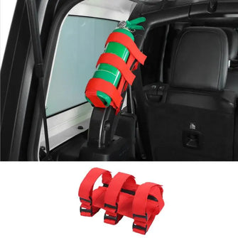 For Jeep Wrangler JL JT JK TJ CJ YJ Bandage Roll Bar Fire Extinguisher Holder Zipper Style Large RT-TCZ