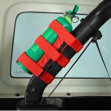 For Jeep Wrangler JL JT JK TJ CJ YJ Bandage Roll Bar Fire Extinguisher Holder Zipper Style Large RT-TCZ