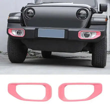 For Jeep Wrangler JL & Gladiator JT Fog Light Bezel Cover Trim – International/Export-Spec Compact Silver Fog Bezel Only RT-TCZ