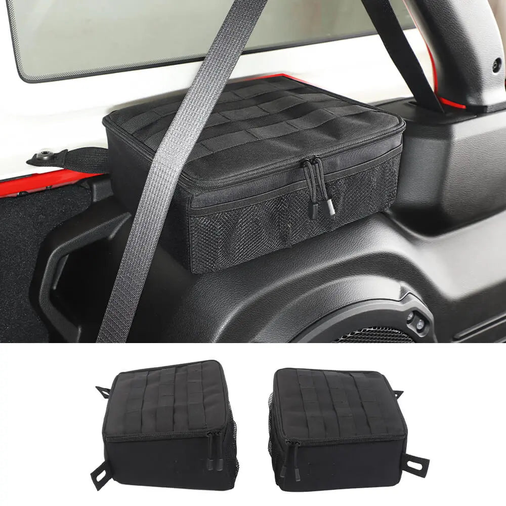RT-TCZ Black Interior Side Storage Bag Rear Trunk Organizer For