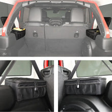 For Jeep Wrangler JLU 4Door 2024+ Black Interior Side Storage Bag Rear Trunk Organizer RT-TCZ