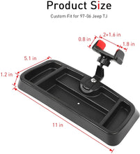 For Jeep Wrangler TJ 1997-2006 Phone Holder Mount, Center Console Dash Tray Dashboard Storage Box Organizer RT-TCZ