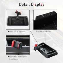 For Jeep Wrangler TJ 1997-2006 Phone Holder Mount, Center Console Dash Tray Dashboard Storage Box Organizer RT-TCZ