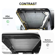 For Jeep Wrangler TJ Car Rear Trunk Sun Shade Top Insulation Net Cover Kit (2 pcs) RT-TCZ