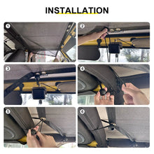 For Jeep Wrangler TJ Car Rear Trunk Sun Shade Top Insulation Net Cover Kit (2 pcs) RT-TCZ
