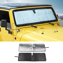 For Jeep Wrangler TJ JK  Car Window Front Windshield Sunshade Foldable Sun Visor Accessories RT-TCZ