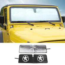 For Jeep Wrangler TJ JK  Car Window Front Windshield Sunshade Foldable Sun Visor Accessories RT-TCZ