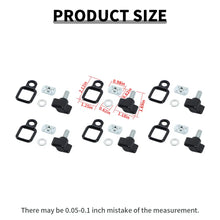 For Jeep Wrangler TJ JK JKU JL JLU Hardtop Thumb Screws & Bolts Quick Release with 6 Tie Down Anchors RT-TCZ