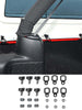 For Jeep Wrangler TJ JK JKU JL JLU JT Hardtop Thumb Screws & Bolts Quick Release with 6 Tie Down Anchors RT-TCZ