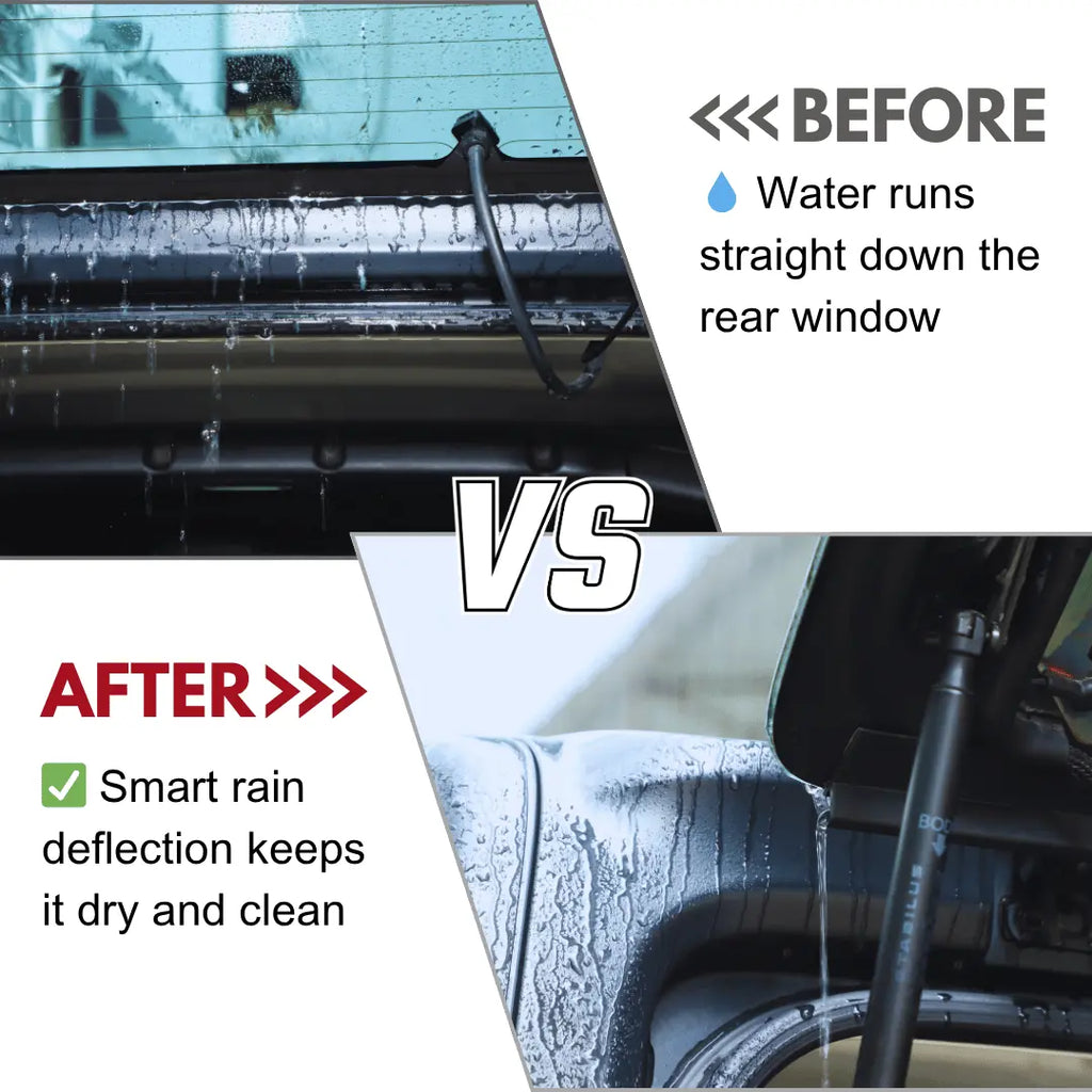 RT-TCZ Rear Window Rain Driverter Rain Gutter Drip Rail for 2011-2022 ...