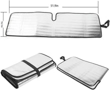 For Jeep Wrangler TJ JK JKU Windshield Sunshade Heat Shield Sun Visor Mat RT-TCZ