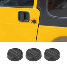 For Jeep Wrangler TJ JK JL & Gladiator JT Car Door Key Jack Cover Trim Cover Black RT-TCZ
