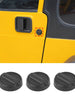 For Jeep Wrangler TJ JK JL & Gladiator JT Car Door Key Jack Cover Trim Cover Black RT-TCZ