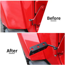 For Jeep Wrangler TJ JK JL & Gladiator JT Door Front Foot Rest Pedal Kick Pegs Panel Bezels  (Circular Hole) RT-TCZ