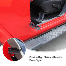 For Jeep Wrangler TJ JK JL & Gladiator JT Door Front Foot Rest Pedal Kick Pegs Panel Bezels  (Circular Hole) RT-TCZ