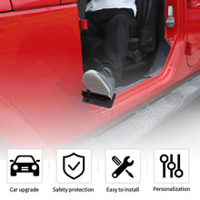 For Jeep Wrangler TJ JK JL & Gladiator JT Door Front Foot Rest Pedal Kick Pegs Panel Bezels  (Circular Hole) RT-TCZ