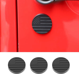 For Jeep Wrangler TJ JK JL & Gladiator JT Door Lock Key Hole Cover Trim RT-TCZ