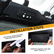 For Jeep Wrangler TJ JK JL & Gladiator JT Sun Visor Mount Tactical Bag Insert Modular Storage Utility Admin Pouch Pen Holder RT-TCZ
